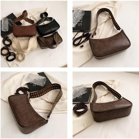 Women Small Shoulder Bags Retro Red Purse Stylish Crossbody Bag Cute Purse Handb - Picture 9 of 9